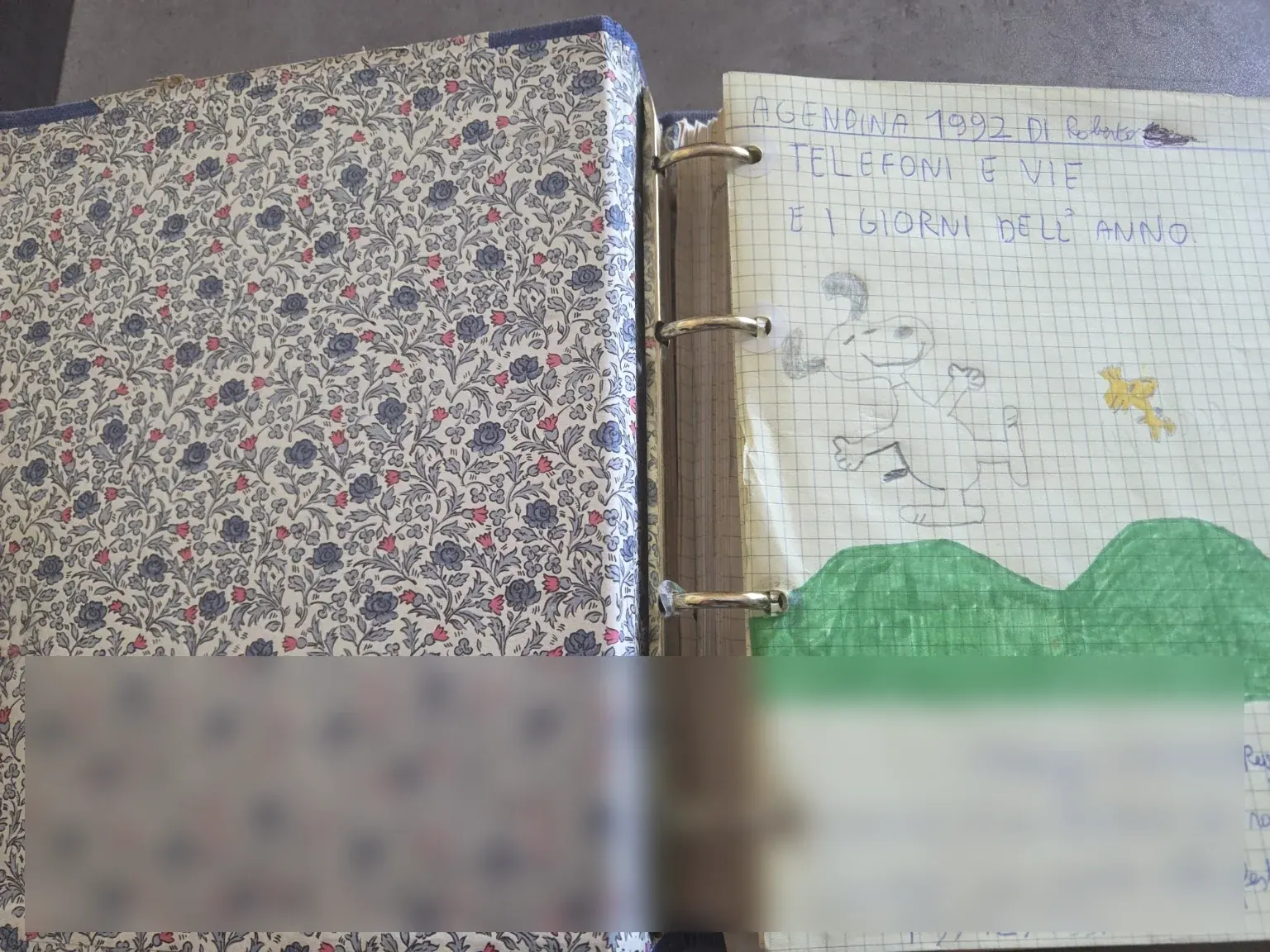 Dessin personnel daté de 1992
